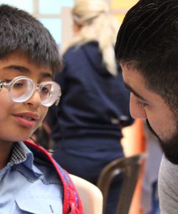 JRS staff in Damascus accompanied Ammar to get a surgery that allowed him to open his eyes again.